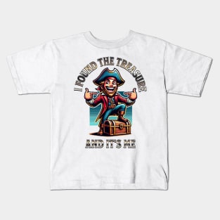 Funny Pirate Treasure Parody Kids T-Shirt